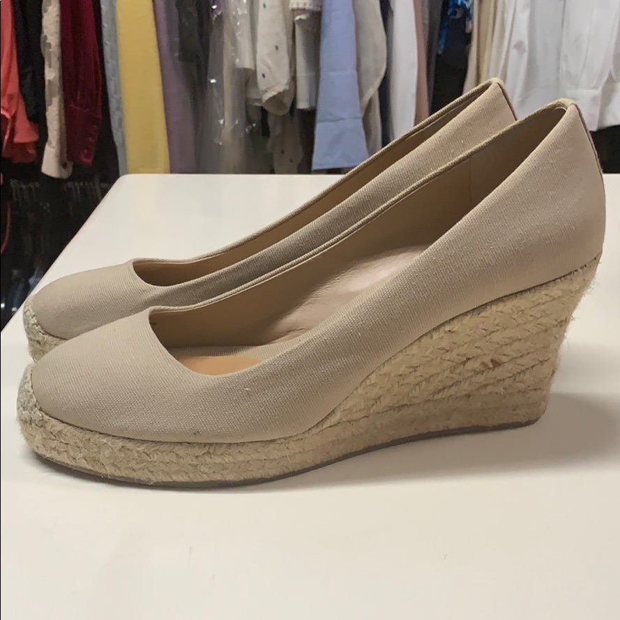 J.Crew Canvas Wedges.